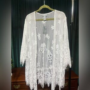 Catherines White Lace Cardigan